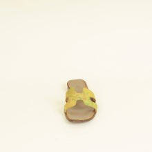 Hermes Multicolor Printed Fabric Oran Sandal 37.5