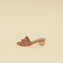 Hermes Gold Oasis Sandals 37.5