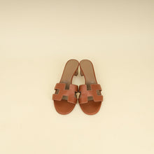 Hermes Gold Oasis Sandals 37.5