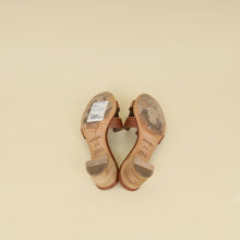 Hermes Gold Oasis Sandals 37.5