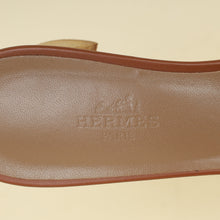 Hermes Gold Oasis Sandals 37.5