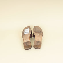 Hermes Rouge H Oran Sandal 37