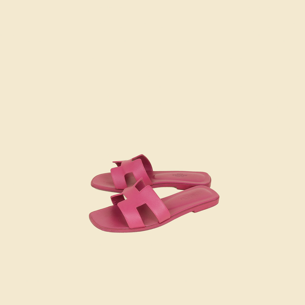 Hermes Rose Bougainvillier Oran Sandals 37