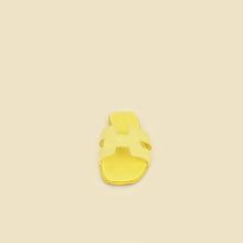 Hermes Lime Oran Sandals 37