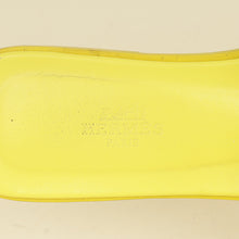Hermes Lime Oran Sandals 37