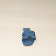 Hermes Bleu Bleuet Oran Sandal 37