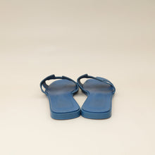 Hermes Bleu Bleuet Oran Sandal 37