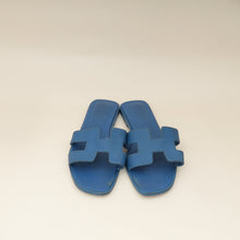 Hermes Bleu Bleuet Oran Sandal 37