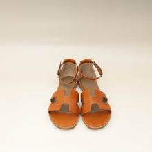 Hermes Gold Santorini Sandals 37