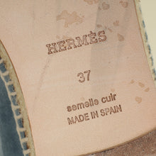 Hermes Blue Grignon Trip Espadrille 37