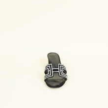 Hermes Noir Oasis Sandals 37