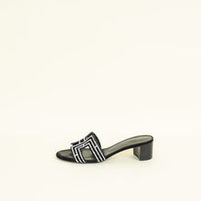 Hermes Noir Oasis Sandals 37