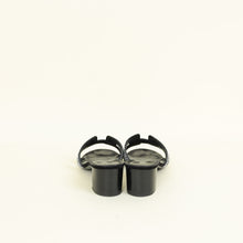 Hermes Noir Oasis Sandals 37