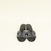 Hermes Noir Oasis Sandals 37