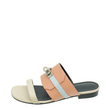 Hermes Rose Bubinga Multicolor Avenue Sandal 37