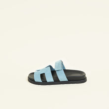 Hermes Blue Mineral Chypre Sandals 37