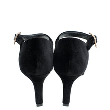 Hermes Black Velvet Judy 70 Sandal 37