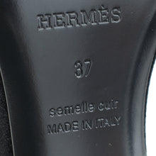 Hermes Black Velvet Judy 70 Sandal 37