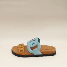 Hermes Bicolor Suede Goatskin Extra Sandal 37