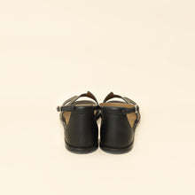 Hermes Noir Santorini Sandal 37