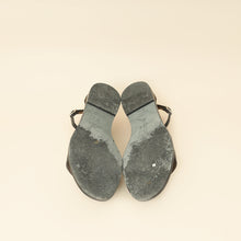 Hermes Noir Santorini Sandal 37