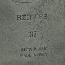 Hermes Noir Santorini Sandal 37