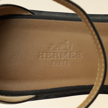 Hermes Noir Santorini Sandal 37