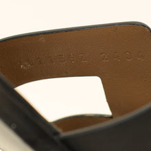 Hermes Noir Santorini Sandal 37