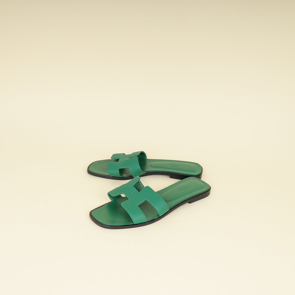 Hermes Vert Oyat Oran Sandal 38.5