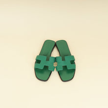 Hermes Vert Oyat Oran Sandal 38.5