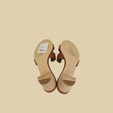 Hermes Gold Oasis Sandals 38.5
