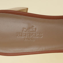 Hermes Gold Oasis Sandals 38.5