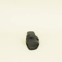 Hermes Noir Oran Sandals 38.5