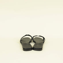 Hermes Noir Oran Sandals 38.5
