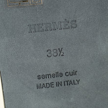 Hermes Noir Oran Sandals 38.5