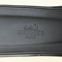 Hermes Noir Oran Sandals 38.5