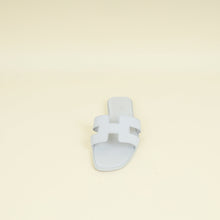 Hermes Bleu Glacier Oran Sandals 38.5
