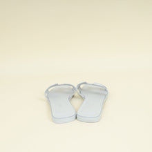 Hermes Bleu Glacier Oran Sandals 38.5