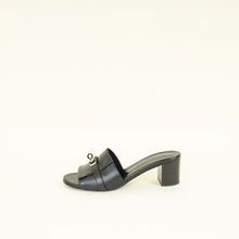 Hermes Noir Gigi 50 Sandal 38.5