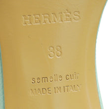 Hermes Vert Embrun Oasis Sandal 38