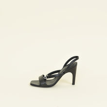 Hermes Black Glamour 95 Sandal 38