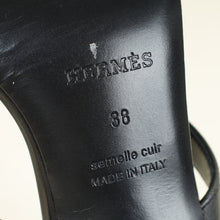 Hermes Black Glamour 95 Sandal 38