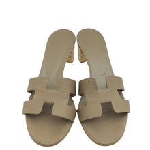 Hermes Etoupe Oasis Sandals 38