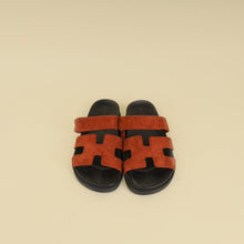Hermes Marron Muscavado Chypre Suede Goatskin Sandal 38