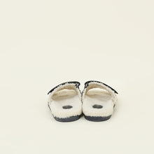 Hermes Bicolor Chypre Shearling Sandal 38