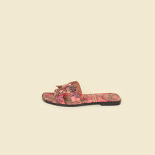 Hermes Multicolor Oran Brides de Gala en Desordre" Print Sandal 38