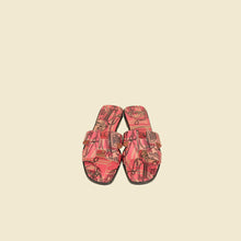 Hermes Multicolor Oran Brides de Gala en Desordre" Print Sandal 38