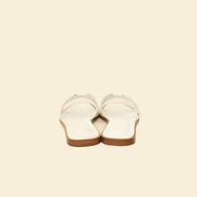Hermes Blanc Oran Sandals 38