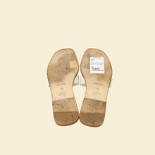 Hermes Blanc Oran Sandals 38