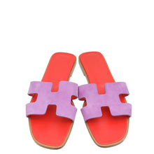 Hermes Bicolor Oran Sandals 38